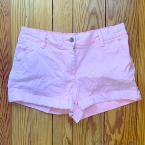 Neon pink shorts